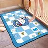 Alfombrilla de Piso de Barro de Diatomeas de Dibujos Animados Alfombrilla de Piso para Baño del Hogar Alfombrilla para Pies Absorbente de Agua para Inodoro Linda Alfombrilla para Puerta de Entrada Generadora de Cabello