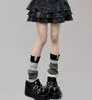 Meias de tricô para Outono e Inverno meias JK de pelo y2g hot girl cobertura de perna para todas as ocasiões meias para botas de neve coleção de meias lolita