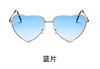 Gafas de sol vintage de metal con forma de corazón, gafas divertidas con forma de corazón de melocotón para hombre y mujer, gafas de sol con forma de corazón, gafas de sol con forma de corazón