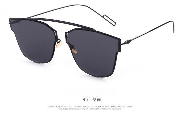 新款 时尚复古太阳眼镜 男女士经典款太阳镜驾驶眼镜 金属墨镜