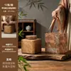 Lata de Chá Retro de Metal Pote Selado Chá Pu-Erh Chá a Granel Caixa de Armazenamento Universal Pacote de 1,0 kg Embalagem de Chá de Grande Capacidade