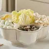 Prato para Hot Pot, Travessa de Legumes, Cesta Drenante, Prato Criativo para Mesa, Prato de Acompanhamento para Cozinha Doméstica