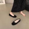 Zapatos Planos de Ballet Redondos con Lazo Estilo Francés 2026 para Mujer, Zapatos Planos Azules, Zapatos de Salón Bajos Estilo Hada para Mujer