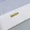 Cuentas Facetadas Rellenas de Oro de 18 Quilates, Cuentas Cortadas en Ángulo, Cuentas Sueltas Facetadas Poligonales, Cuentas Rombo, Accesorios para Joyería con Cuentas