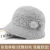 Estilo Novo de Inverno Chapéu para Mãe de Meia-Idade e Idosa Chapéu Boina Quente de Pelo de Coelho da Moda Chapéu de Lã Tricô Espesso com Forro de Veludo para Mulheres