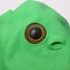 Puesto de máscaras mayoreo cabeza verde pez gracioso tocado gracioso látex tocado pez verde monstruo cara completa lindo gracioso cabeza verde