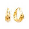 Pendientes de plata de ley 925 con hebilla de herradura a rayas, estilo minimalista, versátil, retro, elegante, de alta gama para mujer coreana.