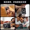 Adecuado para fundas de teléfono Huawei Pura X View, con soporte giratorio y fijación magnética; Funda Pura X View anticaída, color sólido, de cuero genuino