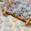 Flor de Hortensia de 10 mm con Agujero Central, Flor de Cristal con Cuatro Pétalos, Materiales para Manualidades Hechas a Mano, Horquilla de Estilo Antiguo Accesorio para el Cabello Venta al por Mayor