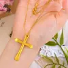Venda Direta da Fábrica Novo Mais Vendido Cruz de Ouro Antigo Versátil Pingente de Colar DIY Joias de Design de Nicho para Mulheres