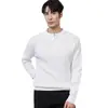 Suéter de Punto Popular Europeo de Talla Grande con Mangas Largas para Hombre, Estilo de Negocios Británico con Cuello Henley para Otoño e Invierno, Venta al por Mayor de Fábrica