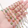 Girasol de Acero Inoxidable Flor de Ocho Pétalos Doble Cara Goteo de Aceite Cadena de Crisantemo Accesorios para Joyería de Collar Pendiente DIY Transfronterizos