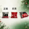 Nueva funda de almohada navideña de doble cara con diseño de Papá Noel y copo de nieve, funda de cojín decorativa navideña, al por mayor
