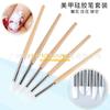 Ferramentas de Nail Art Estilo Japonês Caneta de Silicone Raspador Caneta Esculpir Oca Caneta para Pintura Padrão Mármore Caneta para Relevo Nail Art Portátil