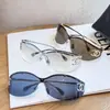 Gafas de Sol Chanel Estilo Nuevo Europeo y Americano, Inspiradas en Celebridades, Unisex, Protección UV, Gafas de Sol con Montura Grande Curva de Una Pieza, Modernas
