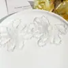 Pendientes y Accesorios para el Cabello de Diseño Nicho Irregulares con Cuentas de Cristal Florales Estilo Coreano Estilo Ins Personalizados de Gama Alta