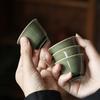 Varias tazas de té de celadón de horno Huan Yue, taza de maestro, taza de reunión, taza de degustación de té de cerámica vintage china, juego de té de kung fu individual