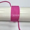 Cuerda Redonda de Poliéster de Color Sólido de 3MM Cuerda Trenzada Cuerda Rellena de Núcleo Bolsa con Cordón para Equipaje Ropa Cordón Cuerda Fina para Cordón Accesorios