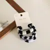 3 Peças ~ Anel de Toalha Macio Jacquard Coração Novo Coreano Faixa de Cabelo Alta Elasticidade Não Machuca o Cabelo Elástico Corda de Cabelo Faixa de Cabeça
