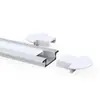 Kit de Canal de Aluminio para Luz Lineal Embebida Personalizada Canal de Luz de Aleación de Aluminio Gabinete de Exhibición Luz de Gabinete Cubierta Difusora Carcasa