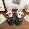 Zapatillas de entrenamiento alemanas de lunares para mujer, nueva colección primavera/otoño 2026, zapatillas blancas transpirables, zapatillas deportivas casual versátiles