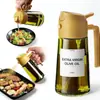 Botella de Spray de Aceite Individual de 470 ml, Botella de Aceite de Vidrio para Cocina Doméstica 2 en 1, Doble Uso para Rociar y Verter, Antifugas