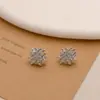 Accesorios para pendientes DIY al por mayor, pendientes cuadrados irregulares de malla tejida estilo Ins simples con dijes colgantes, modelo nuevo