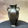 Coleção Antiga, Pátina Nostálgica, Vaso Retro de Latão Sólido com Base Xuanzi, Imitação de Vaso de Flores Antigo, Artigos Antigos, Decoração de Casa, Ornamento Colecionável