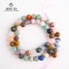 Cuentas sueltas naturales Duobao de 6 a 10 mm, redondas y lisas, esmeriladas, para hacer pulseras, collares y joyas, en stock, venta al por mayor