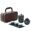Juego de Té para Viaje Portátil Juego de Té Kung Fu al por Mayor Estilo Japonés Taza Rápida para Exteriores Juego de Regalo Empresarial para Exteriores