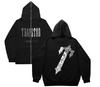 Sudadera con Forro Polar American Revenge para Hombre y Mujer Sudadera con Capucha High Street Chaqueta Cardigan con Cremallera Trapstar Otoño e Invierno
