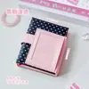 Caderno Destacável M5 Estilo Coreano em Formato de Coração, Caderno com Porta-Fitas, Diário Portátil Rosa, Tamanho Pequeno