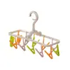 Clip de secado plegable a prueba de viento multi-clip colgador de calcetines para el hogar viaje dormitorio colgador de ropa antideslizante tendedero para ropa interior