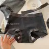 Estilo Deportivo Tipo A Algodón Puro Ropa Interior Femenina Seda de Morera 10Aa Antibacteriano Entrepierna Extendida Cintura Media-Alta Calzoncillos tipo bóxer Talla Grande 100kg