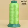 Ventas Directas de Fábrica Hilo de Coser de Alta Resistencia 420D Bolsa de Rollo Grande Hilo de Coser Colorido Hilo de Nylon Industrial para Ropa