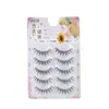 Cinco Pares de Pestañas Postizas de Tallo Transparente Estilo Cabello de Hada, Maquillaje Diario Artificial Natural, Pestañas Fáciles de Pegar para Principiantes