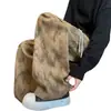 Pantalones Casuales de Otoño para Hombre Estilo Retro Americano Tie-dye Plisados con Caída Pantalones de Pierna Ancha Retro Versátiles Sueltos Cómodos para Hombre