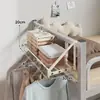 Cabide para beliche de dormitório, um cabide de roupa de cabeceira que economiza espaço armazenando roupas à noite