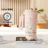 Termo infantil doble taza para beber 316 alto valor de color gran capacidad estudiantes para niños y niñas cerámica lindo caricatura hervidor con pajilla