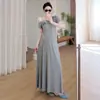 2026 Nova Roupa de Maternidade Tamanho Grande Conjunto de Tricô de Maternidade Duas Peças Roupa de Maternidade Slim Fit Roupa de Maternidade de Verão