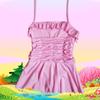 Traje de baño para niñas, estilo coreano, falda de princesa de una pieza, bonito traje de baño para niñas, traje de baño de aguas termales para estudiantes.