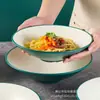 Creative Bowl Japonés para Ramen Bowl para Sopa y Fideos Bowl Comercial de Melamina Bowl para Fideos de Restaurante Bowl para Fideos Instantáneos Bowl Cónico Vajilla
