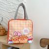 Bolsa Satchel de Dibujos Animados Gruesa para Comida, Bolsa con Aislamiento de Gran Capacidad, Bolsa de Almuerzo para Estudiantes, Bolsa de Picnic de Aspecto Elegante, Bolsa de Hielo