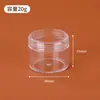 Botella de plástico transparente para crema, portátil, para viaje, para cosméticos, de PS, para prueba, redonda, para crema