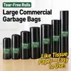 Bolsas de Basura en Rollo Libres de Lágrimas, Bolsas de Basura de Cocina Extra Gruesas