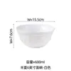 Conjunto de Louça Cerâmica Série Meia Lua Minimalista para Uso Doméstico, Combinação de Tigelas, Pratos e Colheres em Cor Sólida, Tigelas de Arroz, Travessas e Tigelas para Macarrão