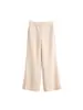 Ropa de Mujer Transfronteriza Primavera y Verano Nuevo Estilo Resort Francés Europeo y Americano Top sin Mangas Halter con Escote en V y Borlas + Conjunto de Pantalones de Pierna Ancha