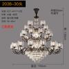 Sala de Estar Duplex Villa Estilo Americano Araña de Cristal Lámpara Colgante Elegante Retro Negra Lámpara de Piso Intermedio Fábrica de Zhongshan