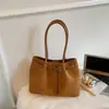 Bolsa Tote Casual Retro de Nicho Coreana para o Dia a Dia, Bolsa Melard, Grande Capacidade, Bolsa de Ombro Estilosa Feminina