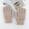 Guantes Gruesos de Punto con Patrón de Maíz para Hombre, Ciclismo al Aire Libre, Esquí, Montañismo, Guantes Calientes para Mujer, Diseño Táctil, Guantes de Invierno